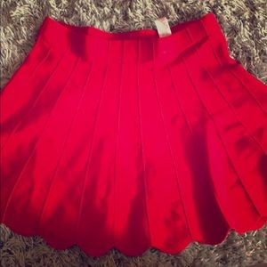 Red Mini Skirt